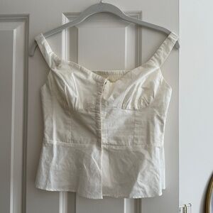 LSPACE Courtney Top - white - size small NWT